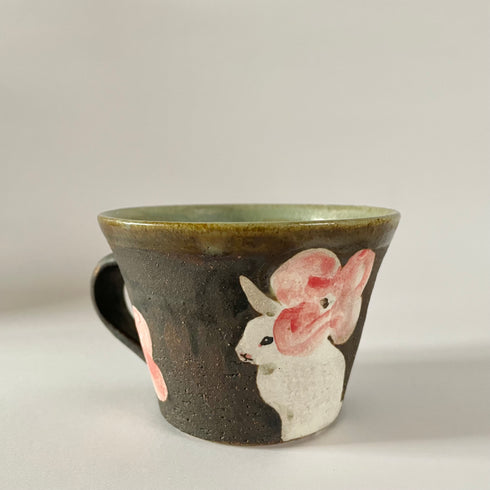 Rabbit & Flower Mug Cup