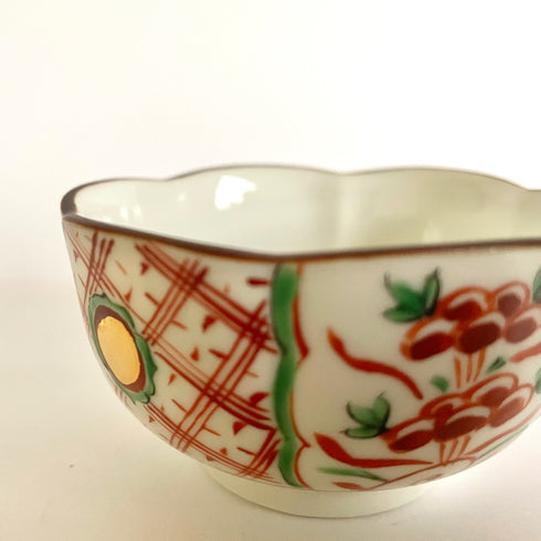 赤絵金彩ドット小鉢