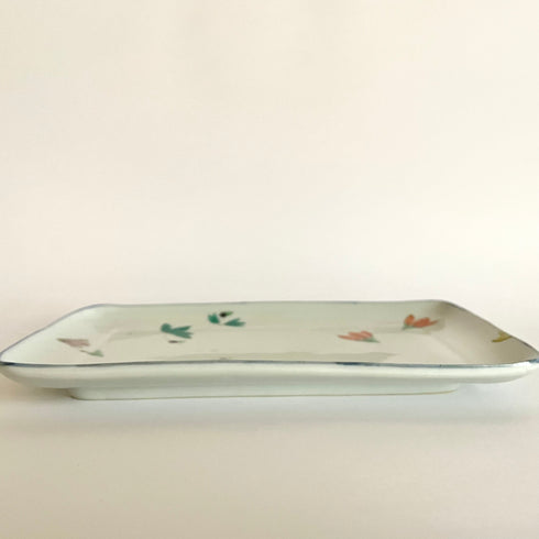 花模様長方皿