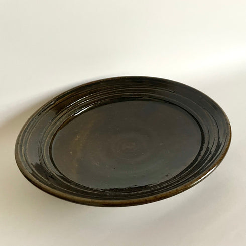 唐津リム皿 (黒)