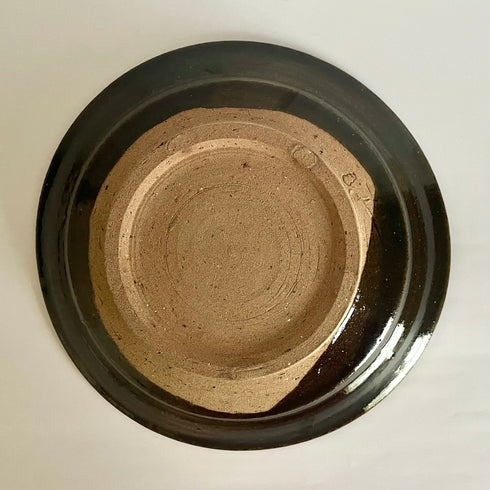 唐津リム皿 (黒)