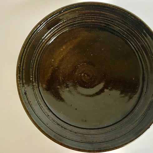 唐津リム皿 (黒)