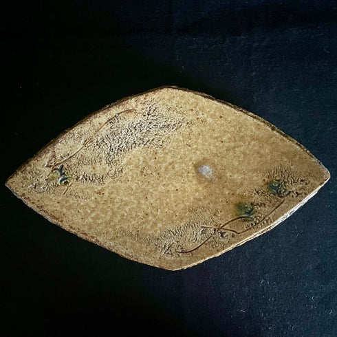 黄瀬戸ひし形皿