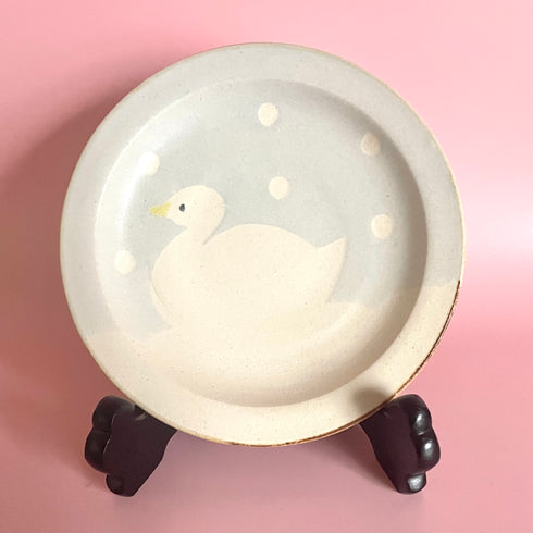 あひるリム5寸皿