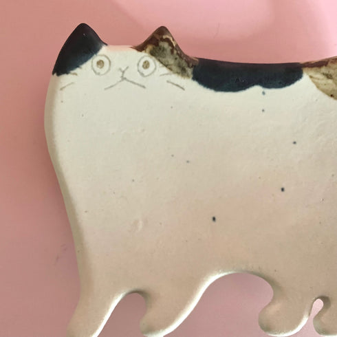 ねこ小皿(三毛)