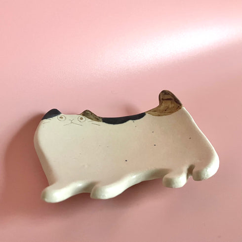ねこ小皿(三毛)