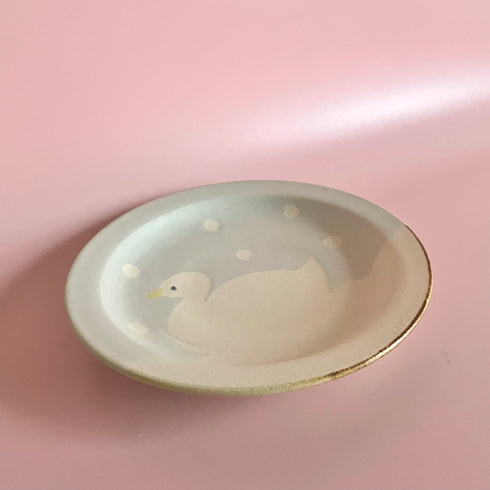 あひるリム5寸皿