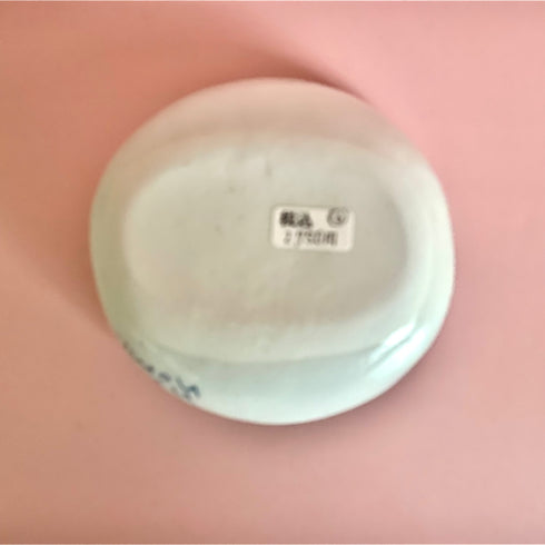 楕円小鉢雪だるま