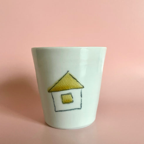 ジュースカップ(くまちゃんチェックワンピース)