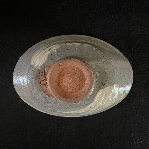刷毛目くつ型小皿