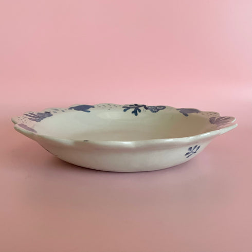 ペンギン輪花深皿(大)