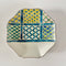 Blue&Green Pattern Plate with Gold Decoration